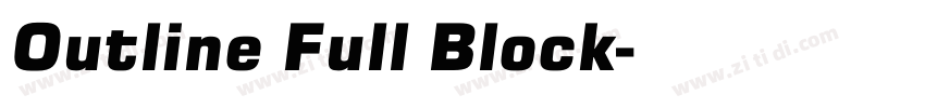 Outline Full Block字体转换